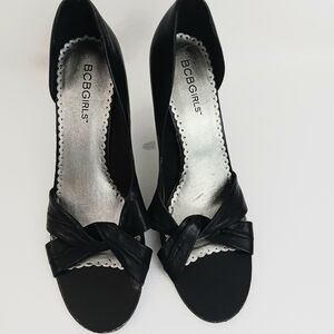 BCBGIRLS Black heels shoes, women shoes